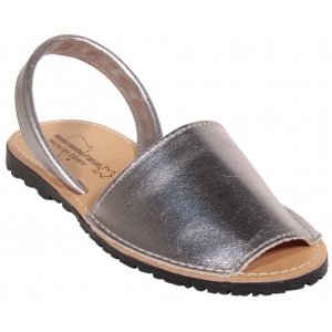 Authentic Metallic Texture Menorcan Sandals