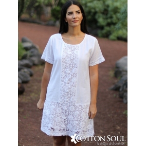 Rosette - White Lace Dress