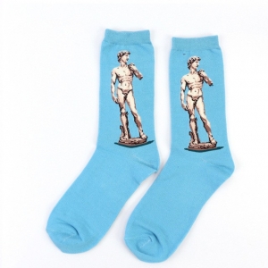 David of Michelangelo Printed Socks