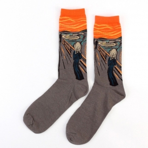 The Scream by Edvard Munch Printed Socks