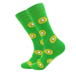 Kiwi Fruit Green Printed Socks