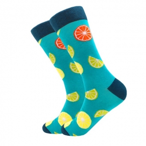 Grapefruit & Lime Printed Socks