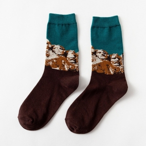 Mount Rushmore USA Printed Socks