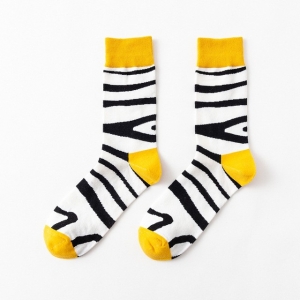 Zebra Stripes Printed Socks