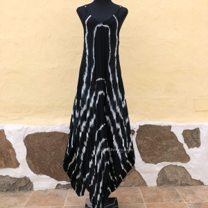 Tie-dye Sleeveless Maxi Long Strap Dress