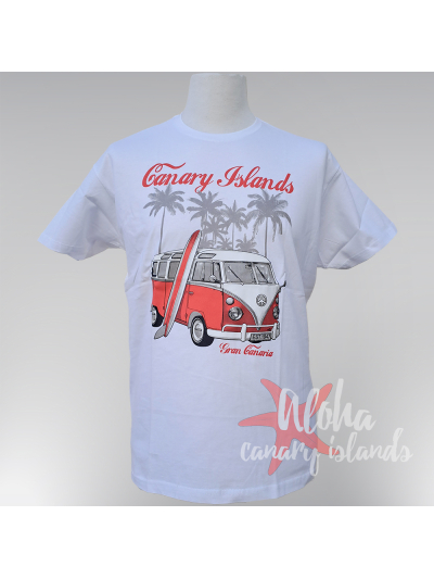Camiseta Furgon Hippie Gran Canaria Classica WV Camper