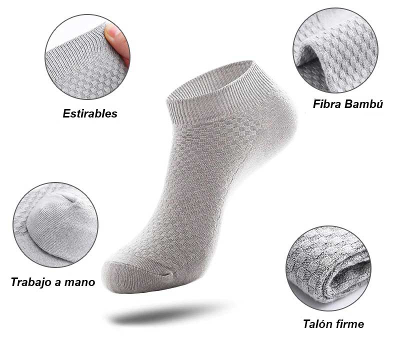 características calcetín bambú