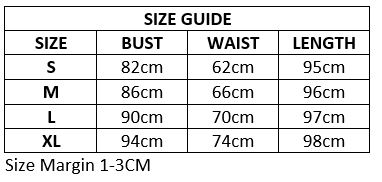 Size Guide Summer Dress